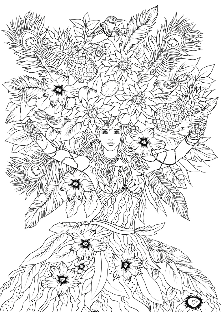 Desenho de Carnaval para colorir e imprimir: número 47