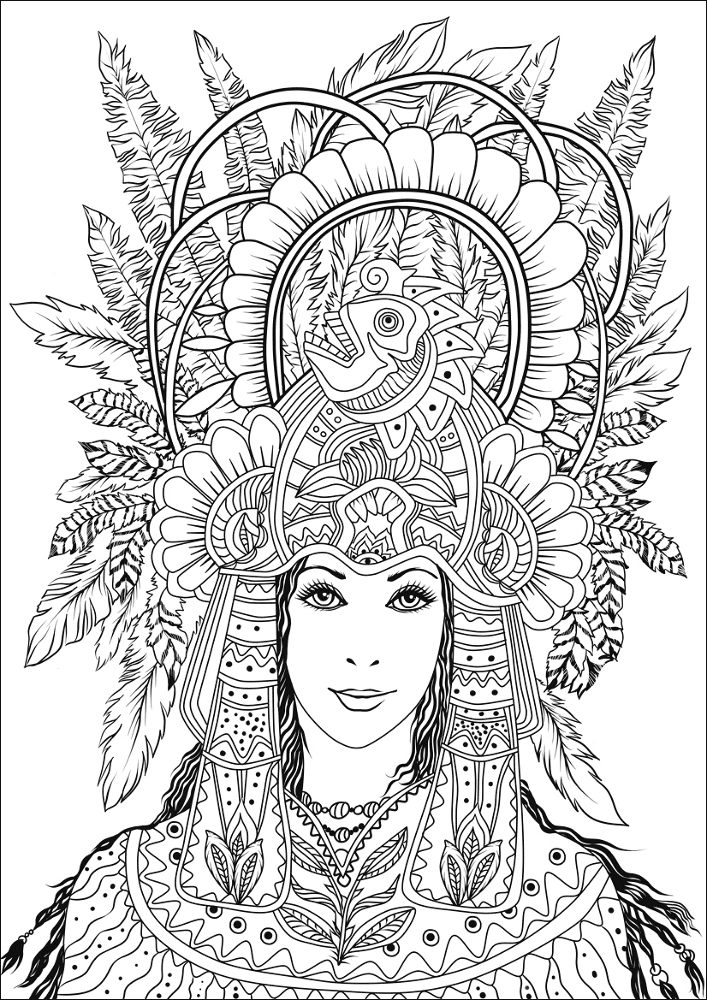 Desenho de Carnaval para colorir