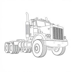 Desenho de Carretas para colorir e imprimir: número 12