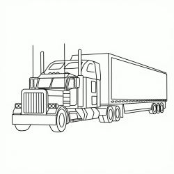 Desenho de Carretas para colorir e imprimir: número 15