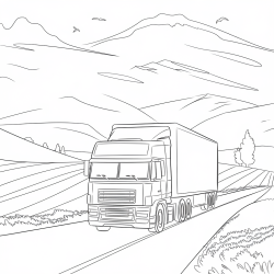 Desenho de Carretas para colorir e imprimir: número 19