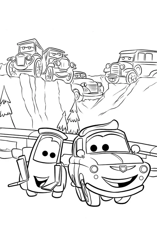 Desenho de Carros para colorir e imprimir: número 2