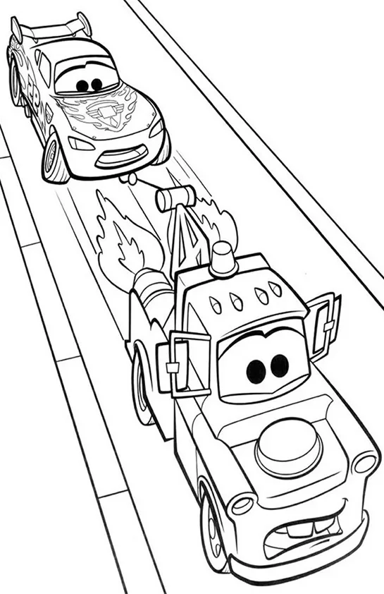 Desenho de Carros para colorir e imprimir: número 4