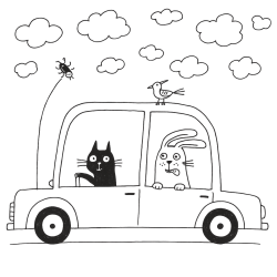 Desenho de Carros para colorir e imprimir: número 15