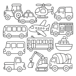 Desenho de Carros para colorir e imprimir: número 16