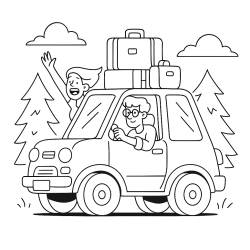 Desenho de Carros para colorir e imprimir: número 17
