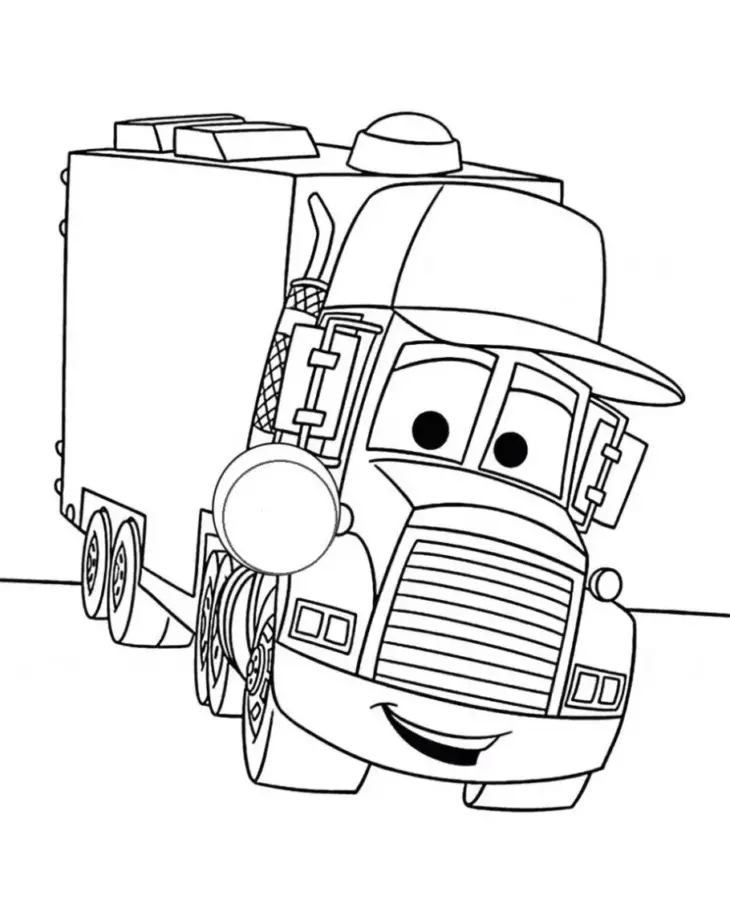 Desenho de Carros para colorir e imprimir: número 23