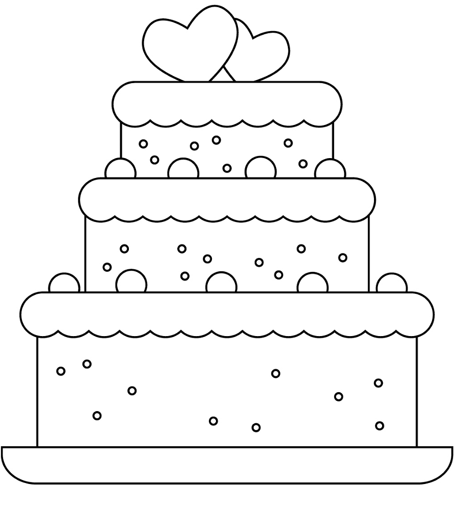 Desenho de Casamento para colorir e imprimir: número 7