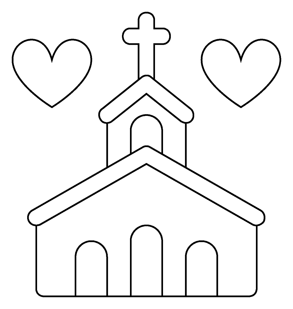 Desenho de Casamento para colorir e imprimir: número 12