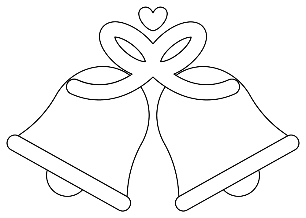 Desenho de Casamento para colorir e imprimir: número 14