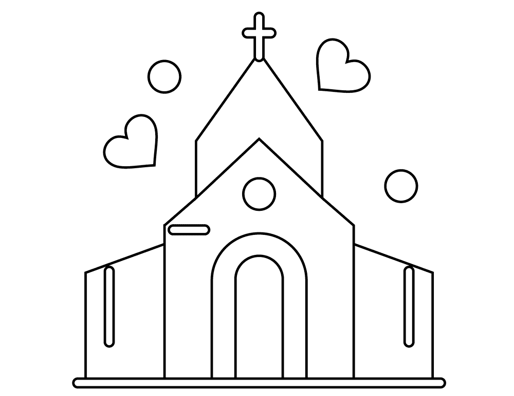 Desenho de Casamento para colorir e imprimir: número 19