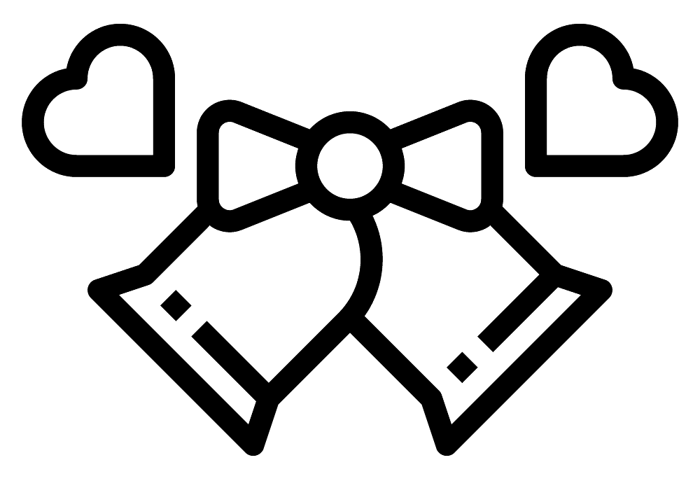 Desenho de Casamento para colorir e imprimir: número 27