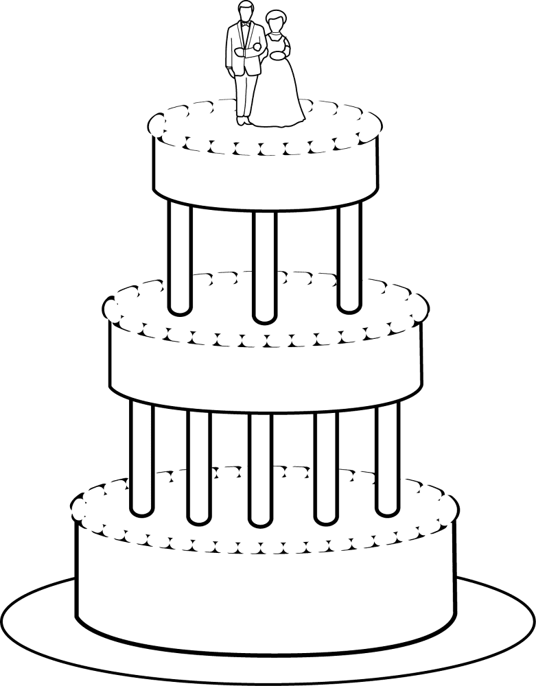 Desenho de Casamento para colorir e imprimir: número 29