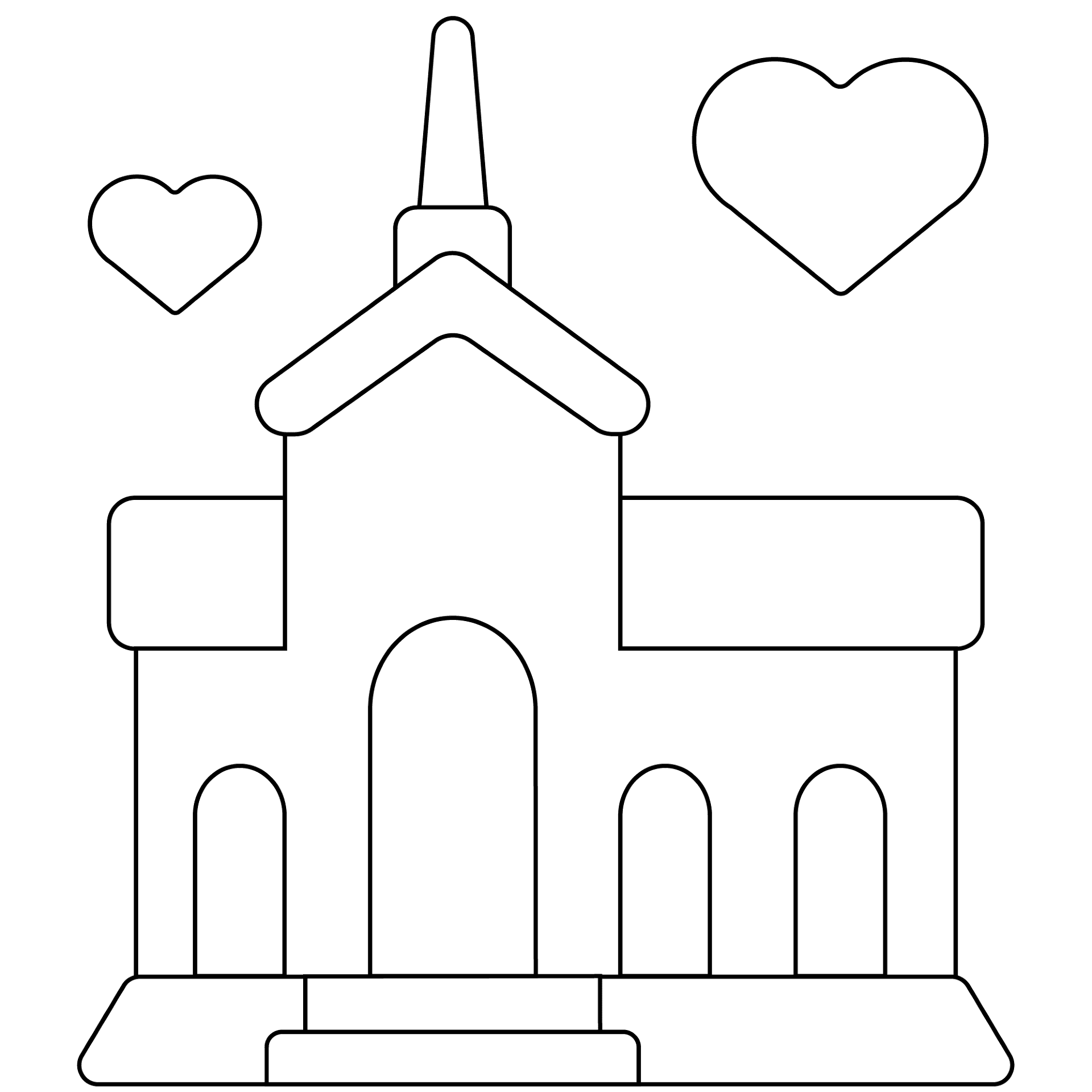 Desenho de Casamento para colorir e imprimir: número 30