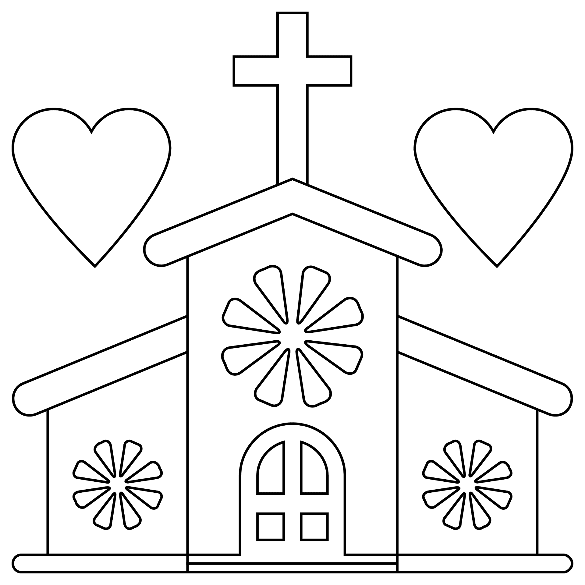 Desenho de Casamento para colorir e imprimir: número 31