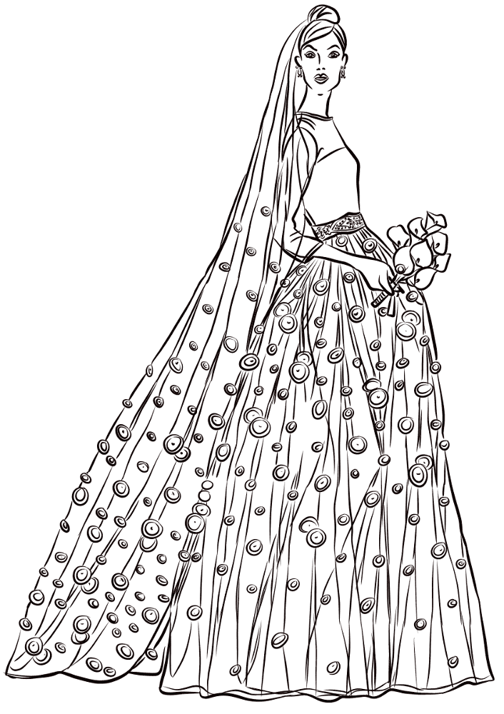 Desenho de Casamento para colorir e imprimir: número 34