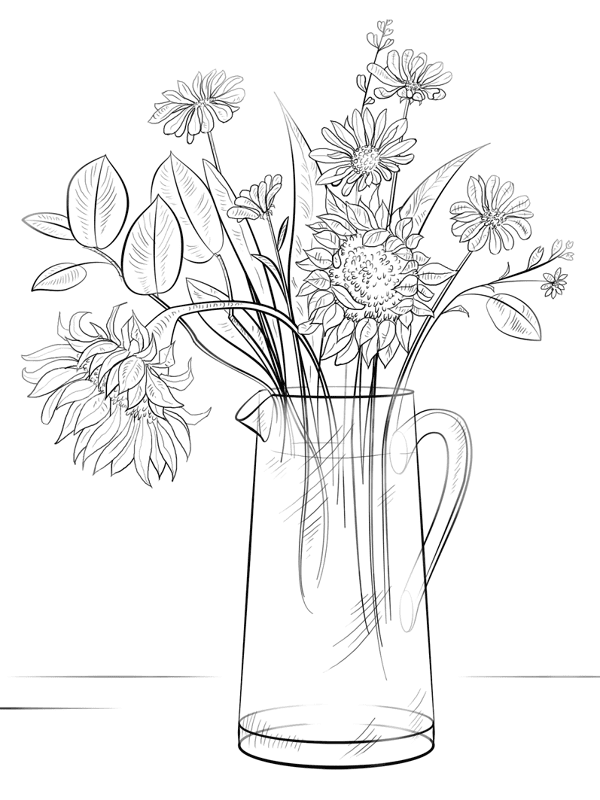 Desenho de Casamento para colorir e imprimir: número 35