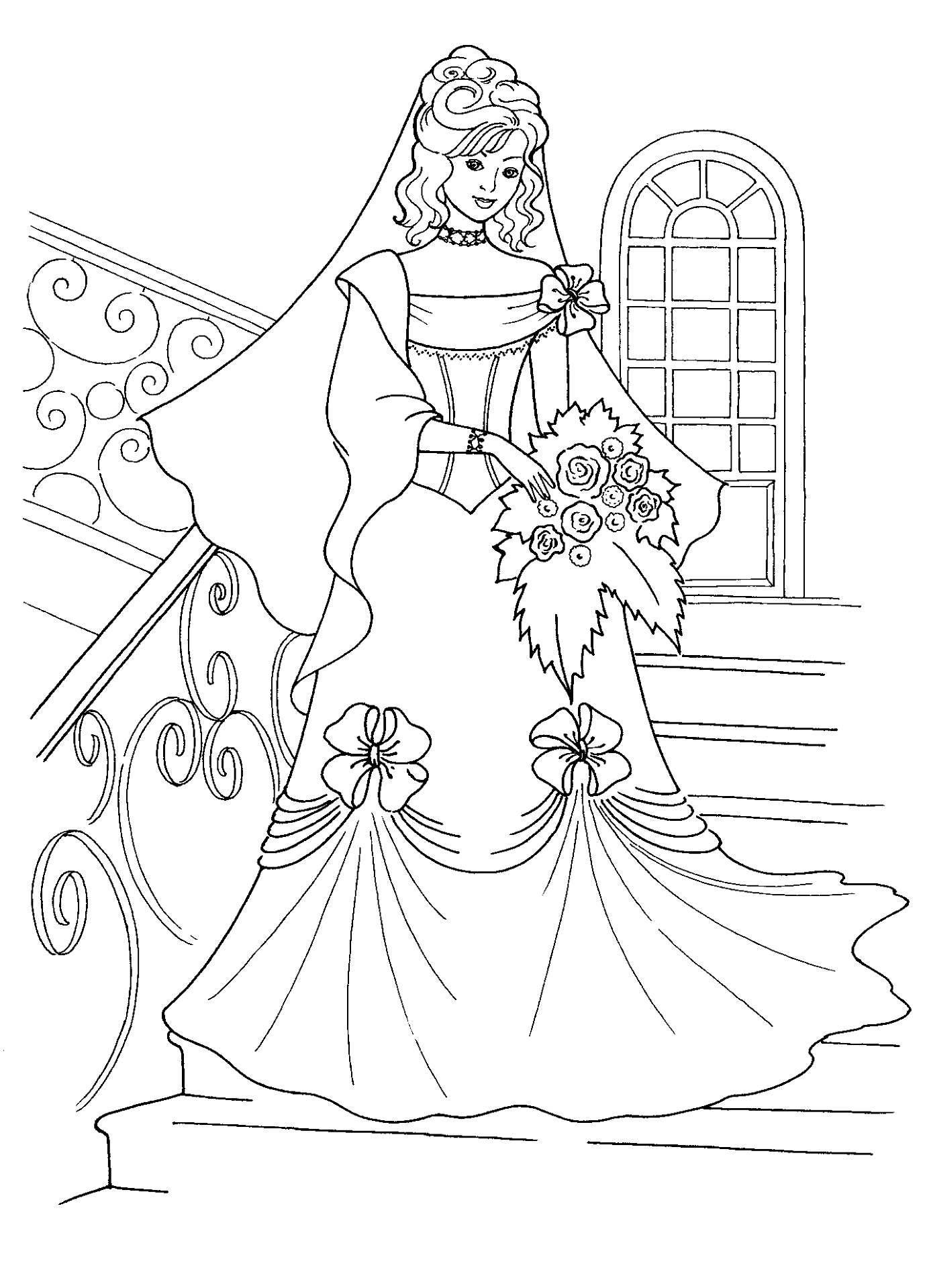 Desenho de Casamento para colorir