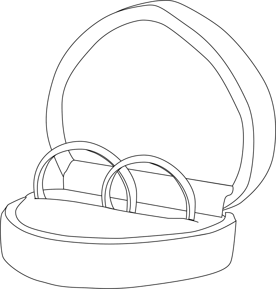 Desenho de Casamento para colorir