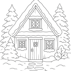 Desenho de Casas para colorir e imprimir: número 11