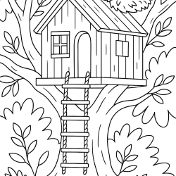 Desenho de Casas para colorir e imprimir: número 16