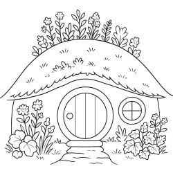 Desenho de Casas para colorir e imprimir: número 19