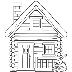 Desenho de Casas para colorir e imprimir: número 21