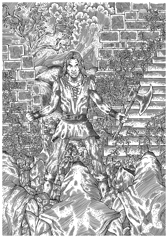 Desenho de Castelos para colorir e imprimir: número 27
