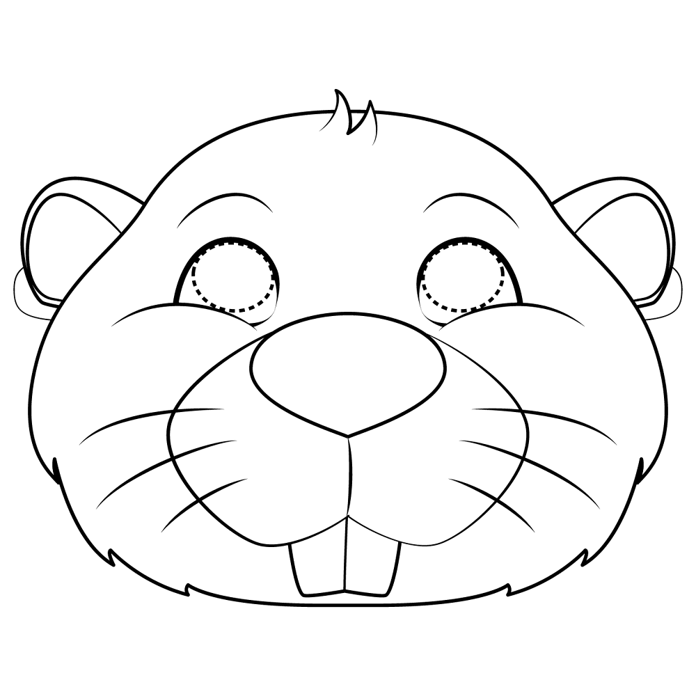 Desenho de Castores para colorir e imprimir: número 40