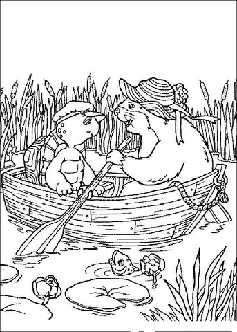 Desenho de Castores para colorir