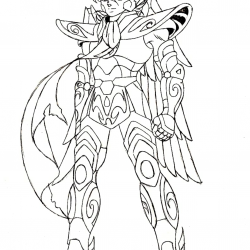 Desenho de Cavaleiros do Zodiaco para colorir e imprimir: número 9