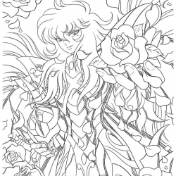 Desenho de Cavaleiros do Zodiaco para colorir e imprimir: número 10