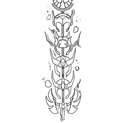 Desenho de Cavaleiros do Zodiaco para colorir e imprimir: número 11