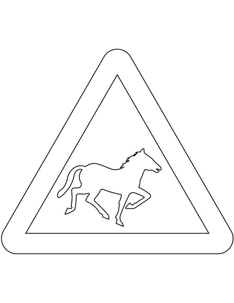 Desenho de Cavalos para colorir