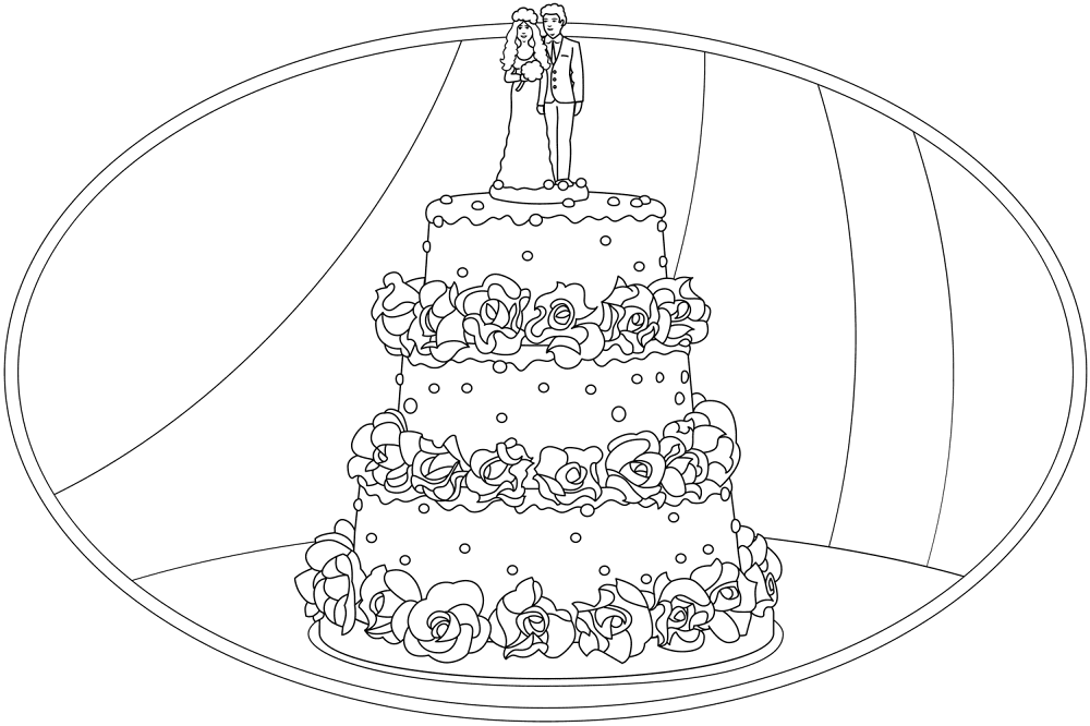 Desenho de Celebração para colorir e imprimir: número 5