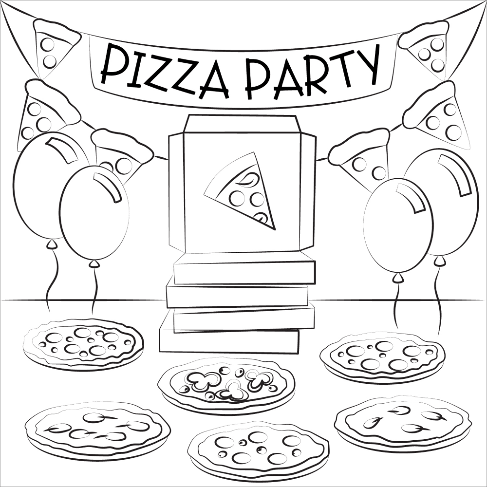 Desenho de Celebração para colorir e imprimir: número 40