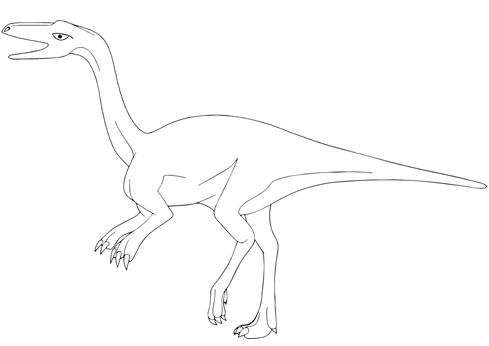 Desenho de Celofise para colorir e imprimir: número 4