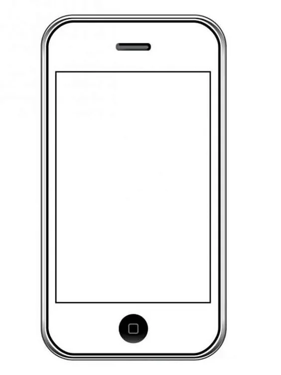 Desenho de Celular para colorir e imprimir: número 2