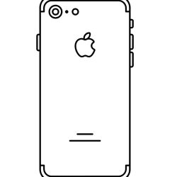 Desenho de Celular para colorir e imprimir: número 4