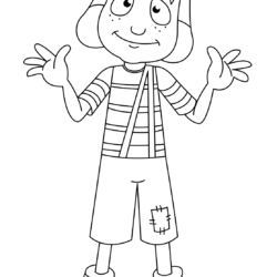 Desenho de Chaves para colorir e imprimir: número 3