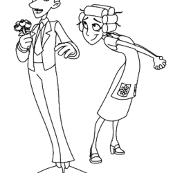Desenho de Chaves para colorir e imprimir: número 6