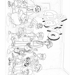 Desenho de Chaves para colorir e imprimir: número 7