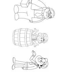 Desenho de Chaves para colorir e imprimir: número 8