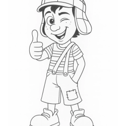 Desenho de Chaves para colorir e imprimir: número 11