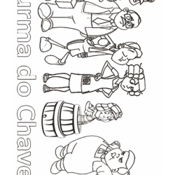 Desenho de Chaves para colorir e imprimir: número 14