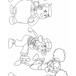 Desenho de Chaves para colorir e imprimir: número 15