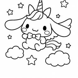 Desenho de Cinnamoroll para colorir e imprimir: número 15
