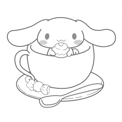 Desenho de Cinnamoroll para colorir e imprimir: número 20