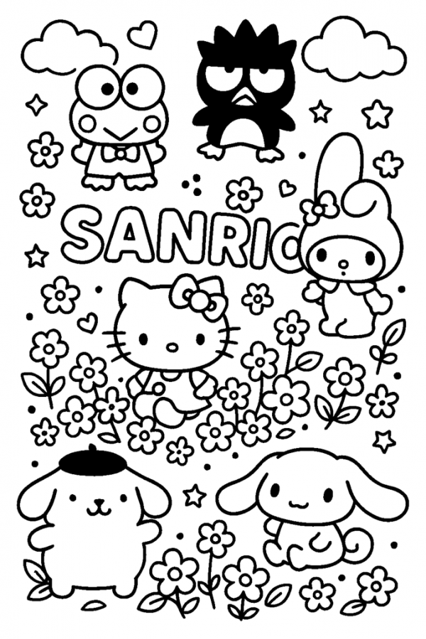 Desenho de Cinnamoroll para colorir e imprimir: número 21