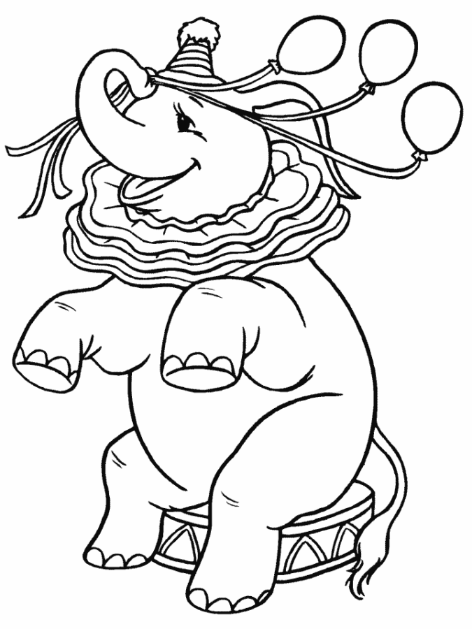 Desenho de Circo para colorir e imprimir: número 12